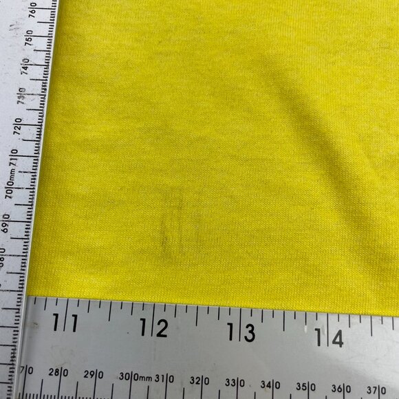 Vintage 80s Screen Stars Best T-Shirt Men Large L Yellow Steamboat Springs CO - Picture 14 of 16